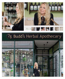 Budds Herbal Apothecary Environmental Headshots by Moira Lizzie Photography