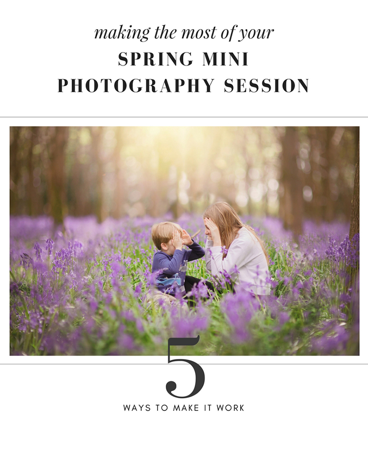 Front cover of downloadable pdf orchard mini session information guide from Moira Lizzie Photography