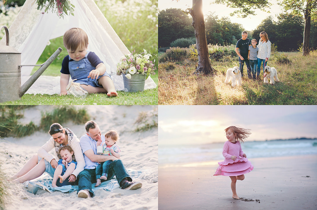 Family photography session in the dunes at West Wittering