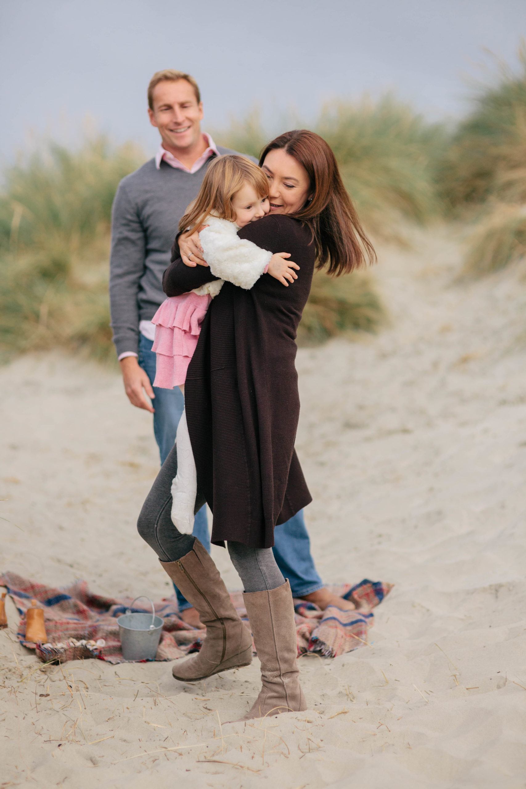 Family photoshoot at West Wittering